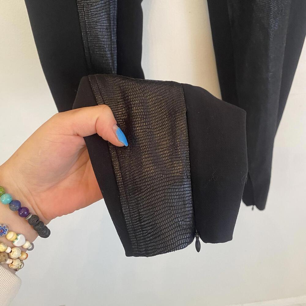 RALPH LAUREN black label lambs leather black trousers sz 8 - Picture 4 of 6
